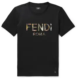 fendi logo t shirt